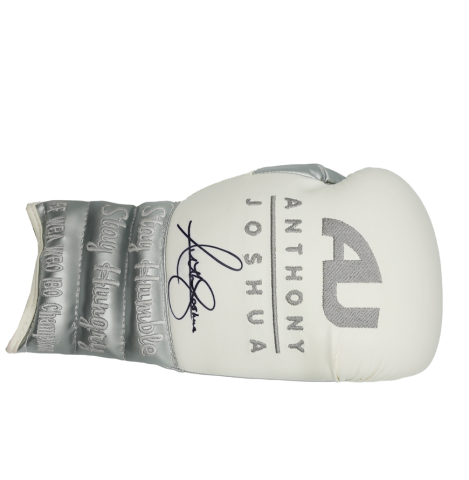 Anthony Joshua Signed White Boxing Glove