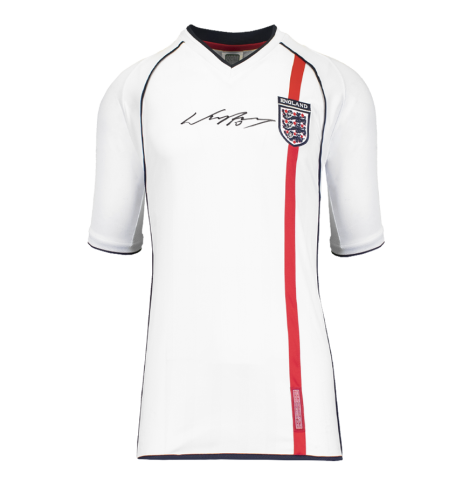 Wayne Rooney Front Signed England 2002 Home Shirt