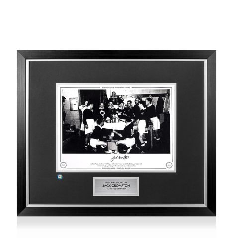 Premium Framed Jack Crompton Signed Manchester United Photo - 1948 FA Cup Winner