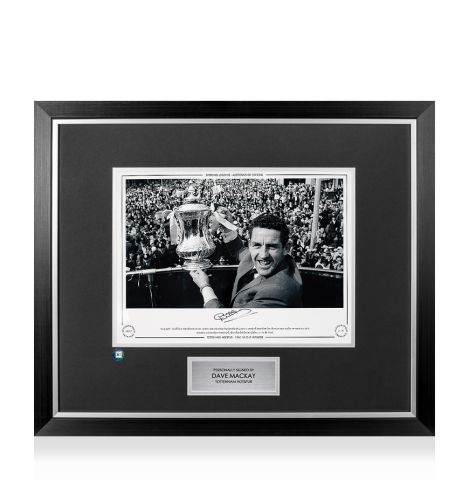 Premium Framed Dave Mackay Signed Tottenham Hotspur Photo 