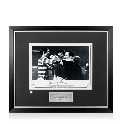 Premium Framed Evan Williams Signed Celtic Photo - 1970 European Cup Semi Final