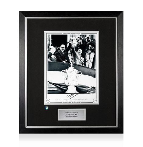 Premium Framed Dave Mackay Signed Tottenham Hotspur Photo - 1967 FA Cup Winner