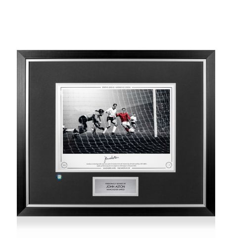 Premium Framed John Aston Manchester United Photo - 1968 European Cup 