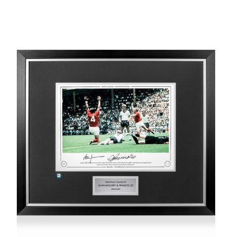 Premium Framed Alan Mullery & Francis Lee England Photo - 1970 World Cup