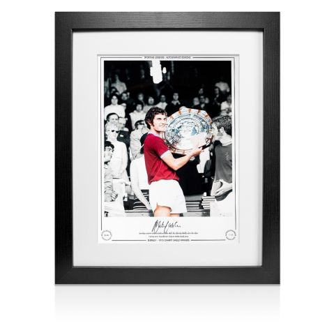 Framed Martin Dobson Signed Burnley Photo