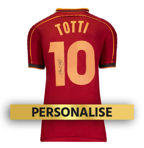 PRE-ORDER Francesco Totti Signed and Personally Dedicated Roma Home Shirt