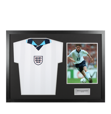 Unsigned Steve McManaman England Shirt - Tribute Frame
