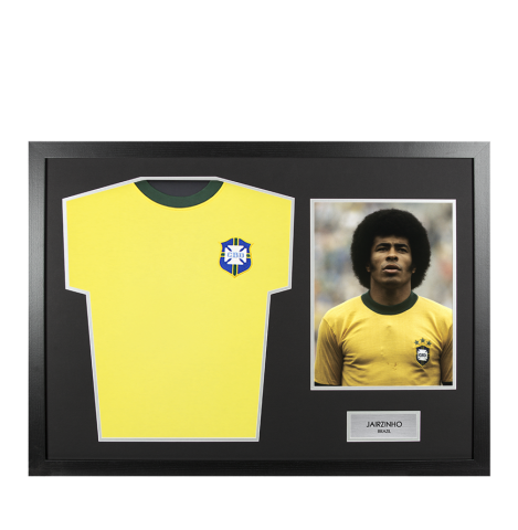 Unsigned Jairzinho Brazil Shirt - Tribute Frame