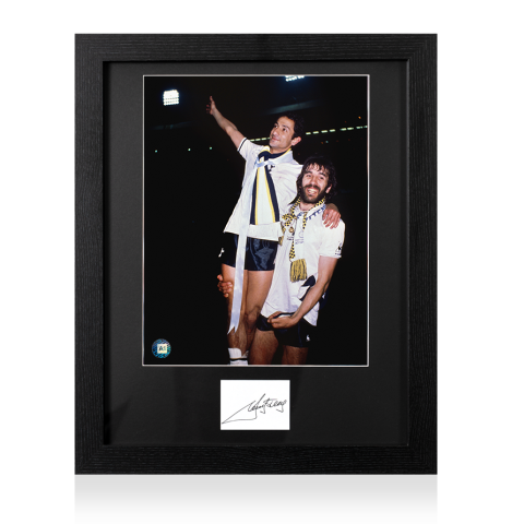 Framed Ricky Villa Signed Card - Tottenham Hotspur Legend