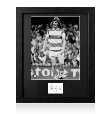 Framed Stan Bowles Signed Card - Queens Park Rangers Legend