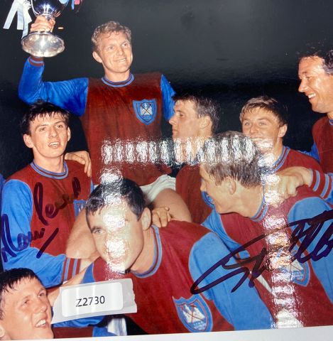 WAREHOUSE SECONDS Martin Peters and Geoff Hurst West Ham United 1965 European Cup Winners Celebration Print