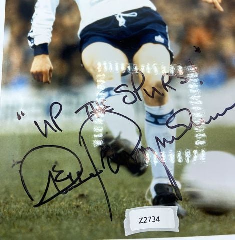 WAREHOUSE SECONDS Steve Perryman Signed 'Up The Spurs' Tottenham Print - Grade B