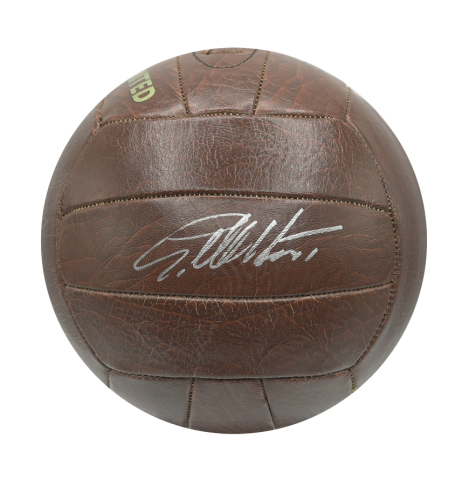 WAREHOUSE SECONDS Sir Geoff Hurst Signed West Ham Retro Football - Grade C
