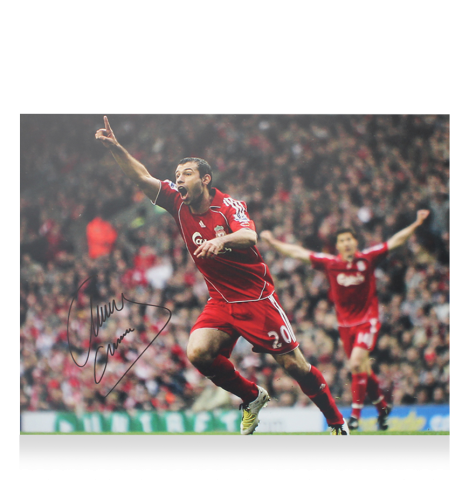 WAREHOUSE SECONDS Javier Mascherano Signed Liverpool Photo: Goal - Grade B