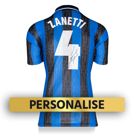PRE-ORDER Javier Zanetti Signed and Personally Dedicated Inter Milan Home Shirt