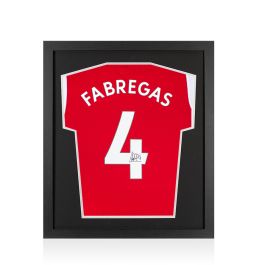 Framed Cesc Fabregas Signed Arsenal Shirt - 2021-22, Number 4