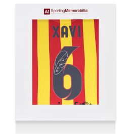 Xavi Signed Barcelona Jersey