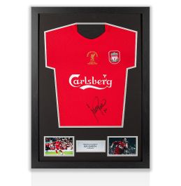 Luis Garcia Signed Liverpool Jersey