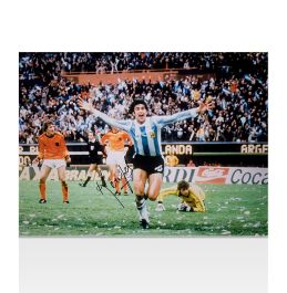 Mario Kempes Signed Photo