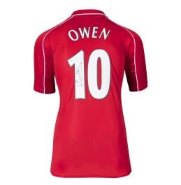 Michael Owen Signed Liverpool Shirt - 2000-2001, Number 10