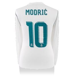 Luka Modric Signed Real Madrid 2017-18 Shirt - Number 10 - Genuine