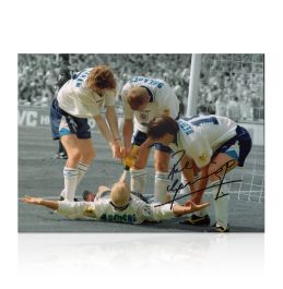Paul Gascoigne signed England photo - Dentist Chair - Genuine