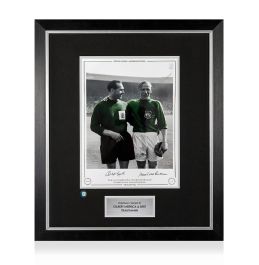 Premium Framed Gilbert Merrick & Bert Trautmann Signed - 1956 FA Cup ...