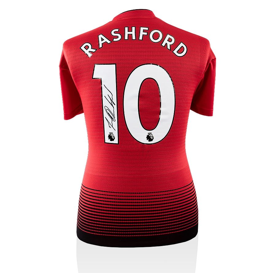 Number 10 Rashford Marcus Rashford Signed Manchester United 2018/2019 Shirt - Number 10 ...
