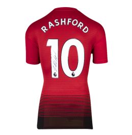 Number 10 Rashford Marcus Rashford Signed Manchester United Shirt - 2018-2019, Number 10 ...