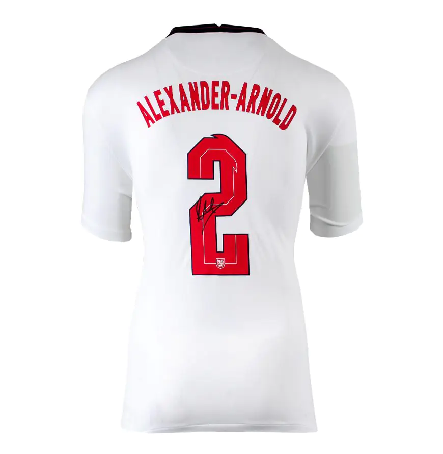 Trent Alexander-Arnold Signed England 2020/21 Shirt - Number 2
