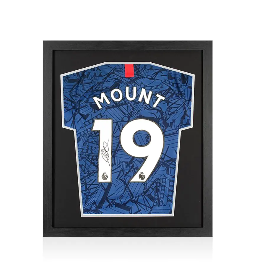 Okinawa Prefecture Mason Mount Signed Jersey Framed Mason Mount