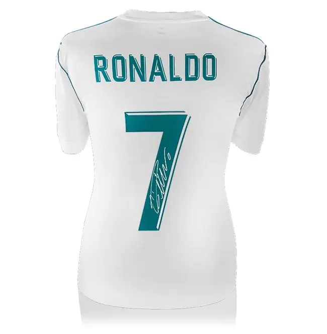 Cristiano Ronaldo Signed Real Madrid 2017/18 Shirt - Number 7 Fan