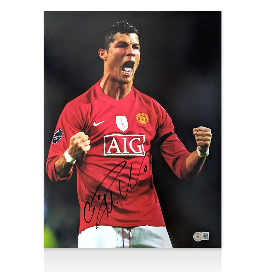 Buy 12x8 A4 Cristiano Ronaldo Manchester United Signed Autograph Photo Photograph Picture Frame Poster Gift