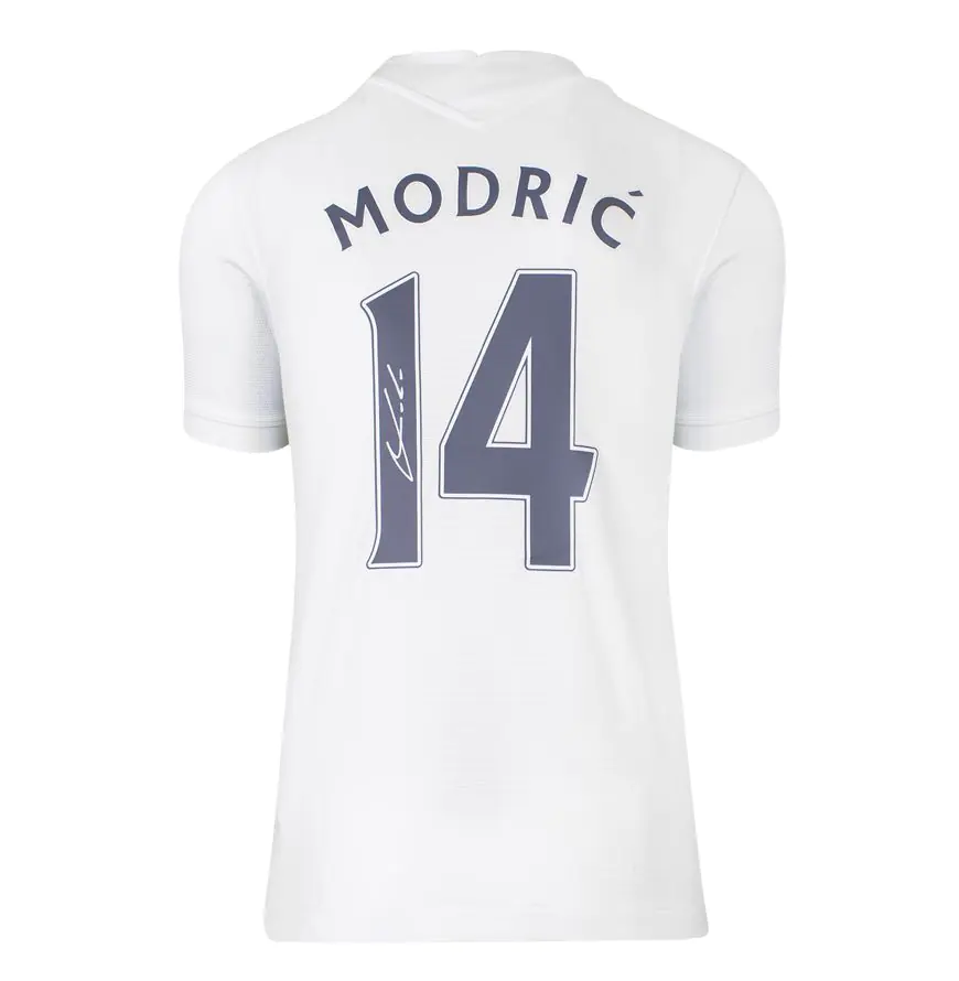 Luka Modric Signed Tottenham Hotspur Shirt - 2021-22, Home, Number