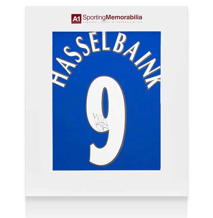 Jimmy Floyd Hasselbaink Signed Chelsea Shirt - 1999-00, Number 9