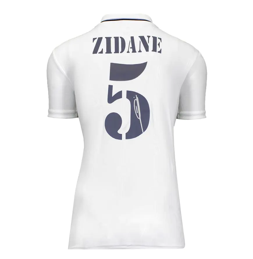 Zinedine Zidane Signed Real Madrid Shirt - 2022-23, Number 5