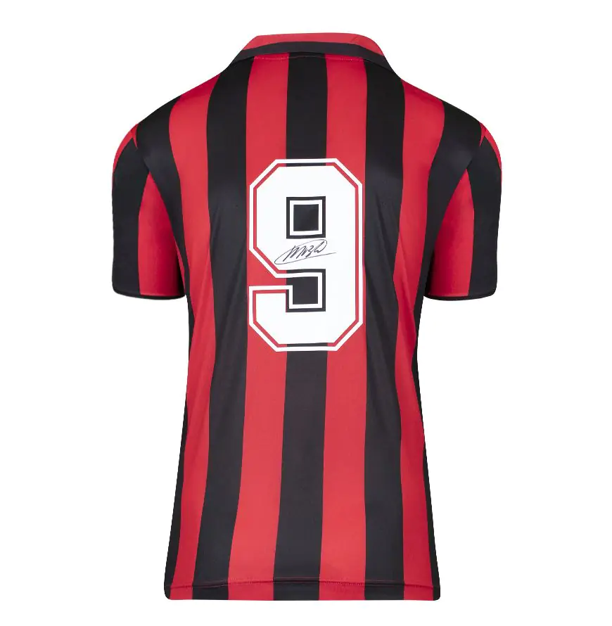 Marco van Basten Signed AC Milan Shirt: Home, 1988-89 - Genuine
