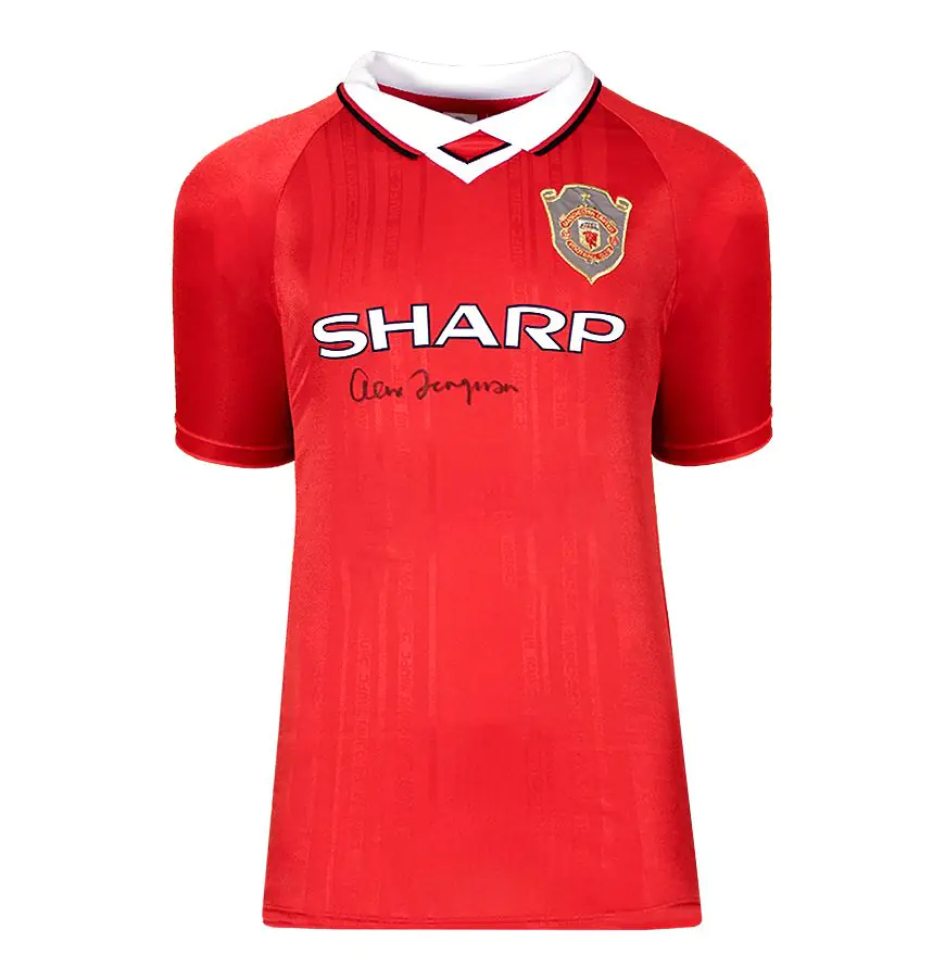 Alex Ferguson Signed Manchester United Shirt: Home, 1999 - Genuine
