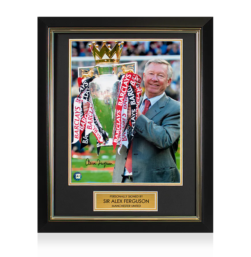 Framed Sir Alex Ferguson Signed Photo: Premier League Winner