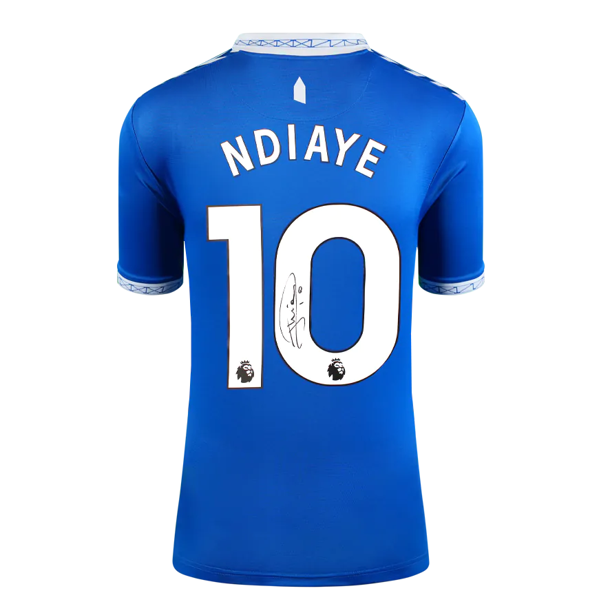 Iliman Ndiaye Signed Everton Shirt: Home, 2024-25 - Genuine Signed