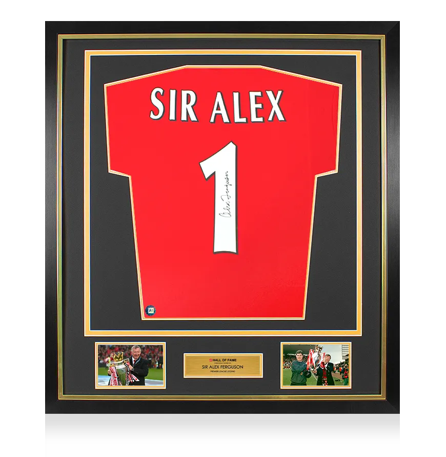 Sir Alex Ferguson Signed Manchester United Shirt | Framed