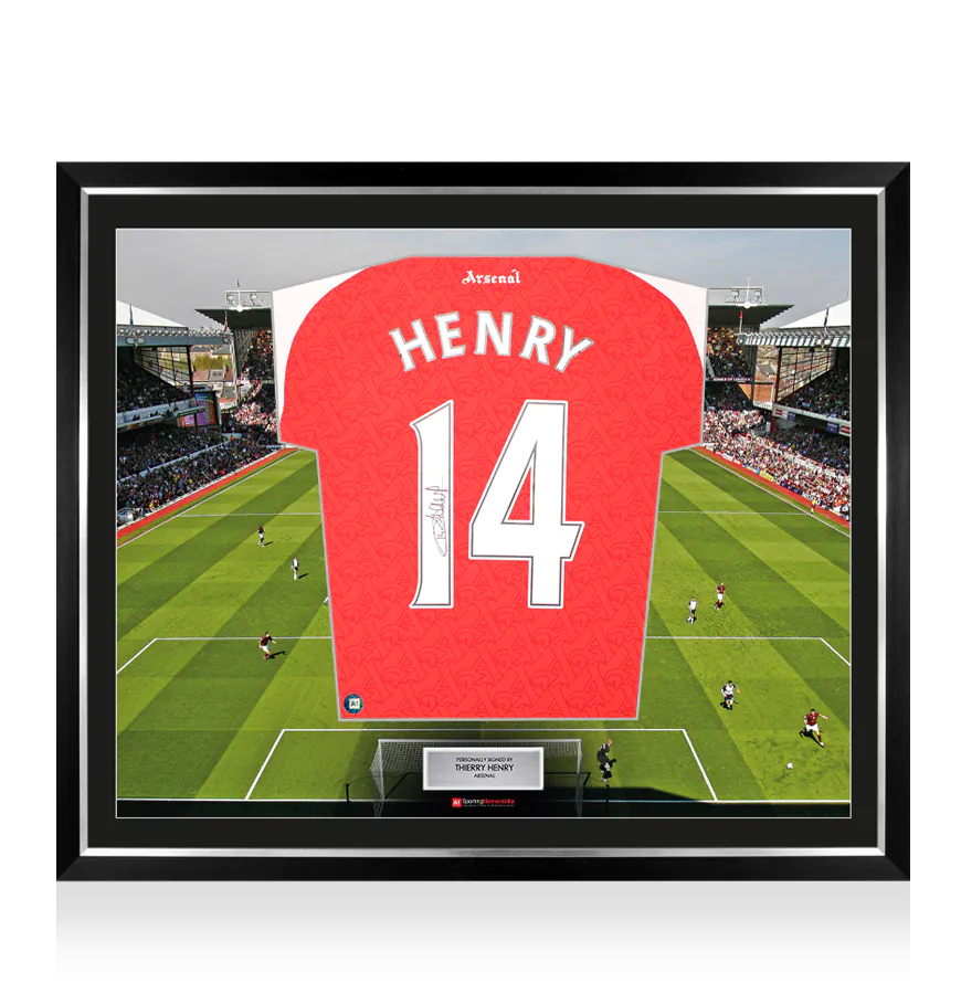 Framed Thierry Henry Signed Arsenal Shirt: Home, 2025-26