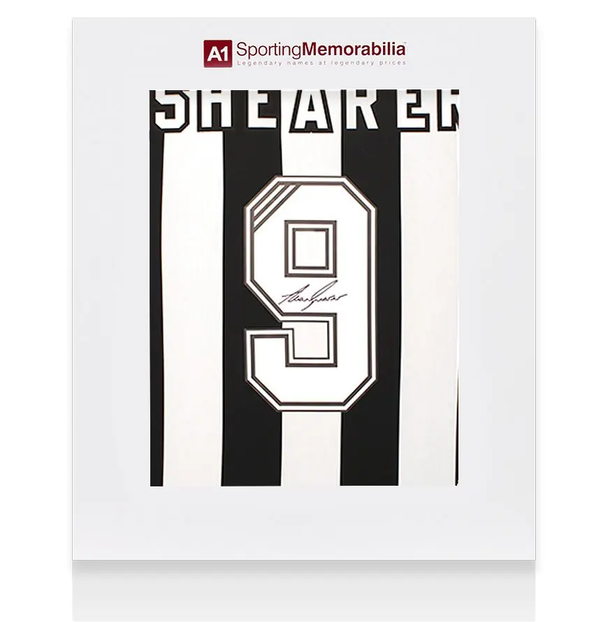 Chemise Domicile NEWCASTLE UNITED 1999/2000 Signée Alan Shearer - Réplique Avec Certificat D'authenticité