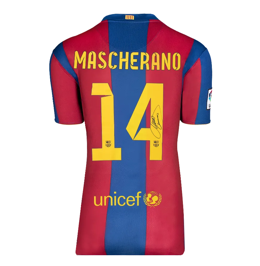 Mascherano Signed Barcelona Shirt | A1 Memorabilia - Genuine