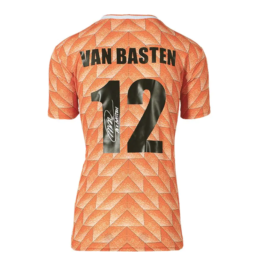 Marco van Basten Signed Netherlands Shirt - 1988, Number 12