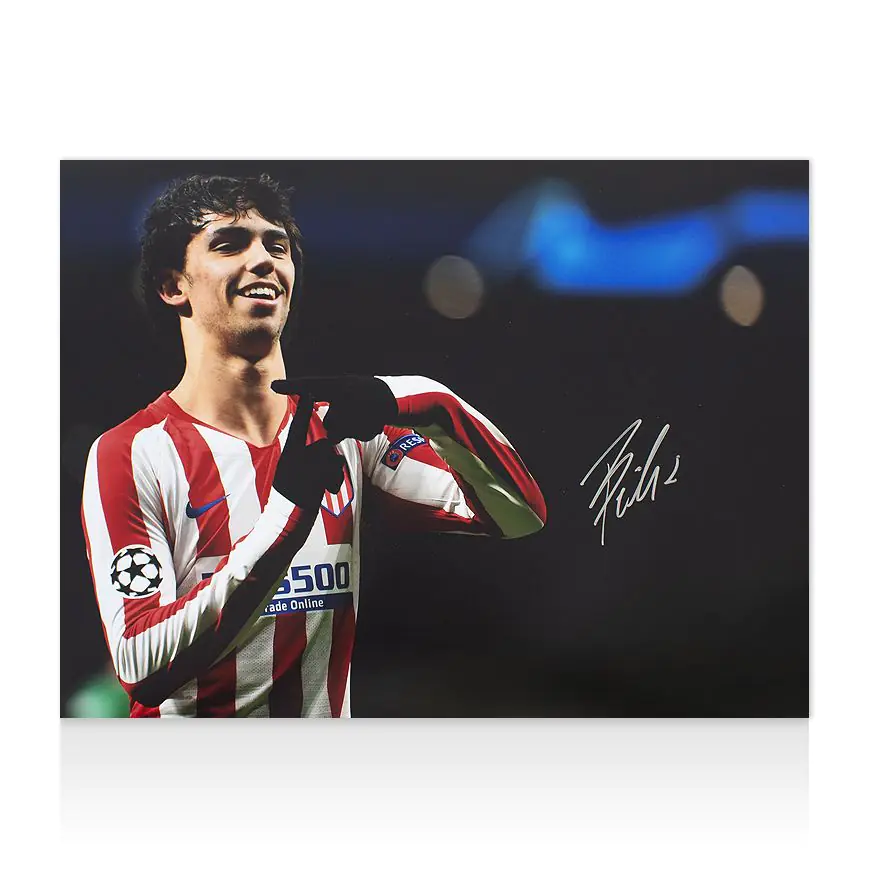 Joao Felix Signed Atletico Madrid Photo - Celebration - Genuine
