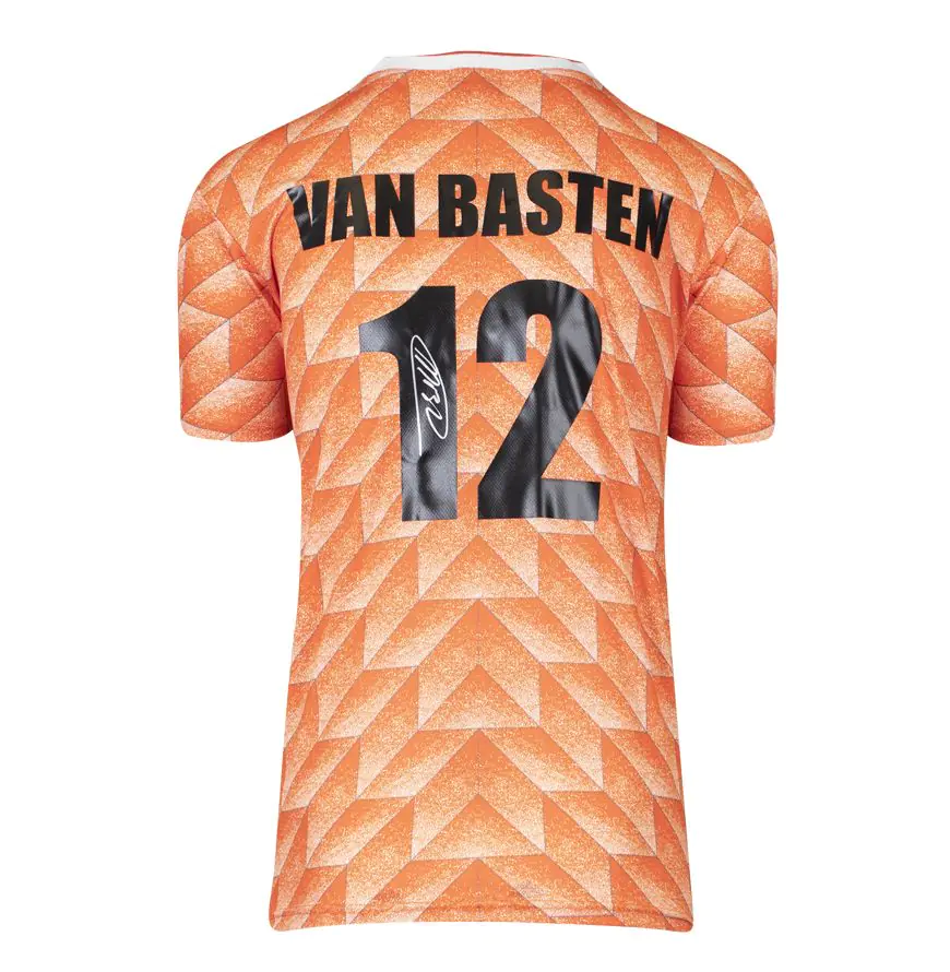 Marco Van Basten Signed Netherlands Shirt - 1988, Number 12