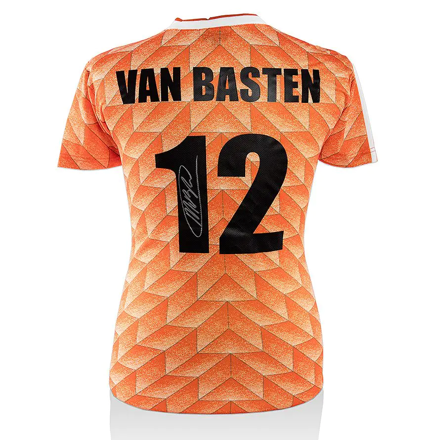 Marco van Basten Signed Netherlands Shirt - Number 12 - Genuine