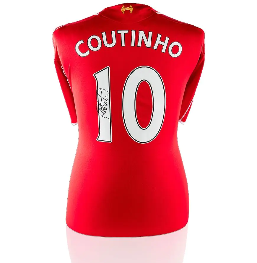 Philippe Coutinho Signed Liverpool 2014/15 Shirt - Number 10