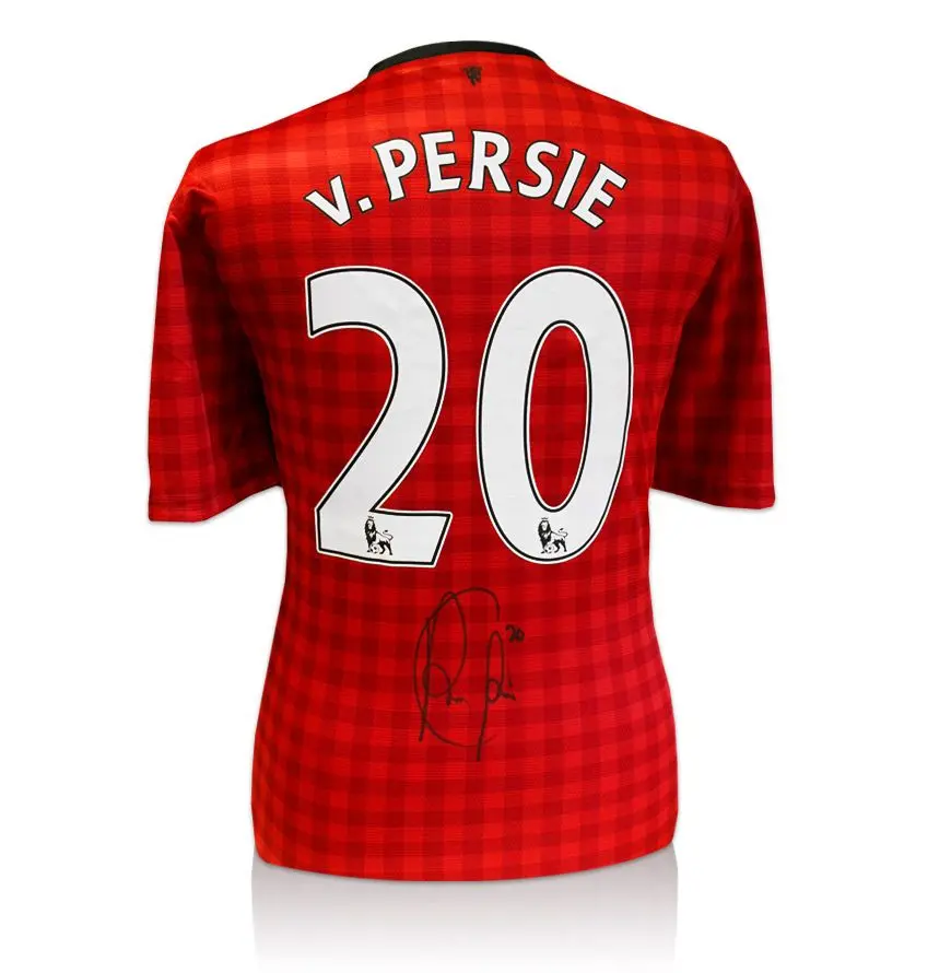 Maillot De Foot Signé Robin Van Persie – Original, Modèle PROOF EXACTE, 2012/2013 – Homme